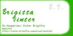 brigitta vinter business card